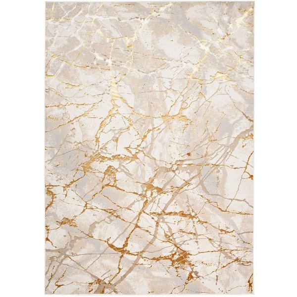 Tapiso Designteppich GOLDEN, rechteckig, Höhe: 8 mm, Wohnzimmer, Schlafzimmer, modern Design