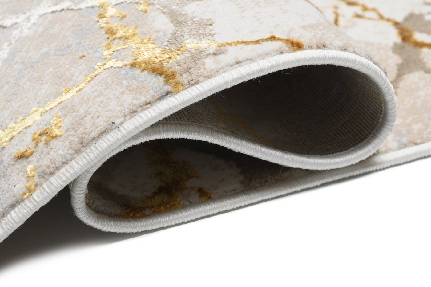 Tapiso Designteppich GOLDEN, rechteckig, Höhe: 8 mm, Wohnzimmer, Schlafzimmer, modern Design – Bild 4 von 5