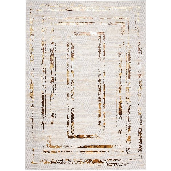Tapiso Designteppich GOLDEN, rechteckig, Höhe: 8 mm, Wohnzimmer, Schlafzimmer, modern Design