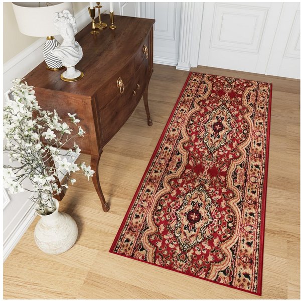 Tapiso Läufer ATLAS, rechteckig, Höhe: 8 mm, Meterware Flur Kurzflor Küche Wohnzimmer Schlafzimmer