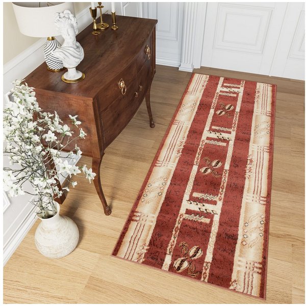 Tapiso Läufer ATLAS, rechteckig, Höhe: 8 mm, Meterware Flur Kurzflor Küche Wohnzimmer Schlafzimmer