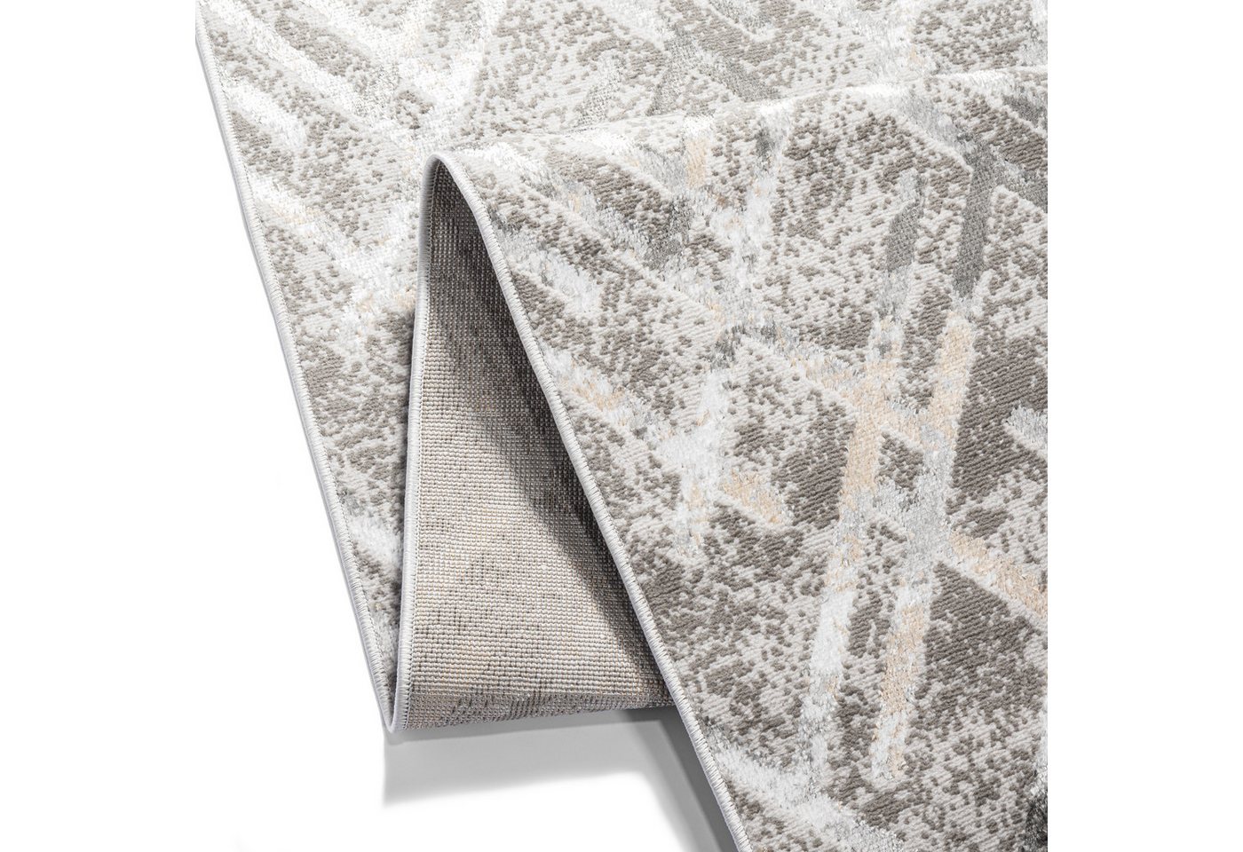 Tapiso Läufer CRYSTAL, rechteckig, Höhe: 8 mm, Langer Korridor-Läufer Schimmereffekt, pflegeleicht, Flur Schlafzimmer – Bild 5 von 5