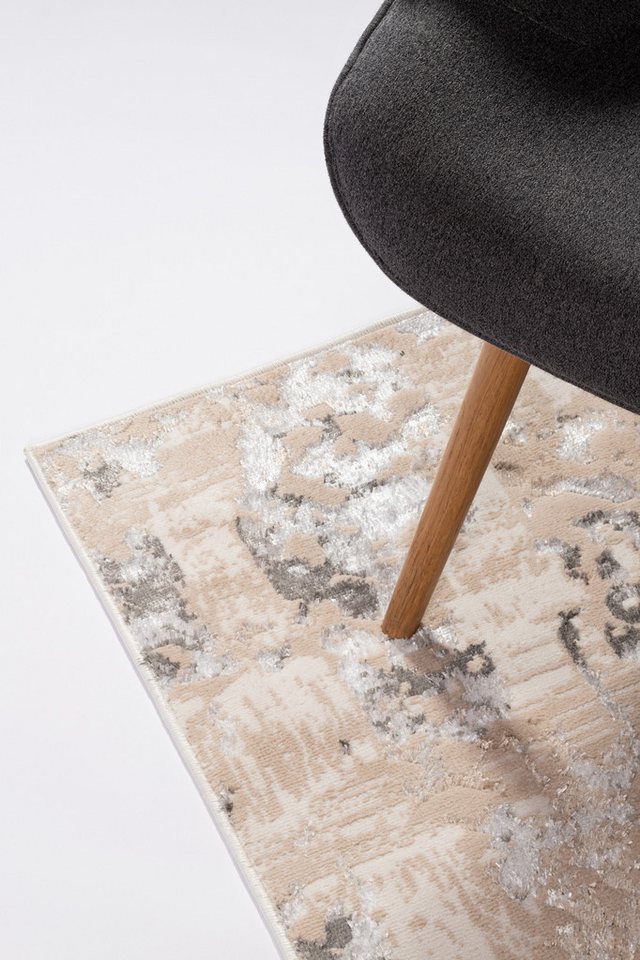 Tapiso Läufer CRYSTAL, rechteckig, Höhe: 8 mm, Langer Korridor-Läufer Schimmereffekt, pflegeleicht, Flur Schlafzimmer – Bild 3 von 5