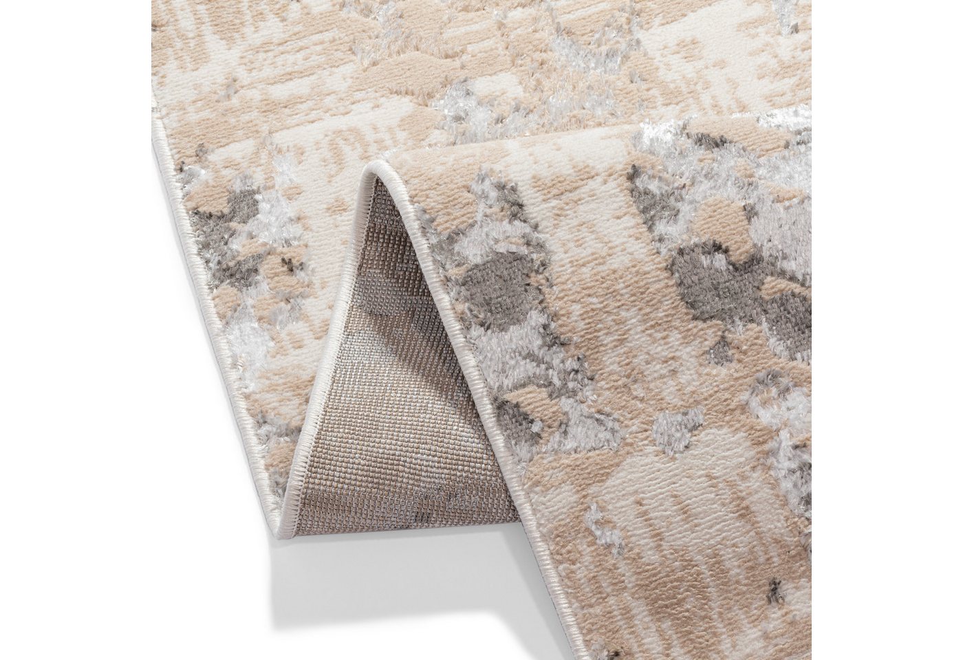 Tapiso Läufer CRYSTAL, rechteckig, Höhe: 8 mm, Langer Korridor-Läufer Schimmereffekt, pflegeleicht, Flur Schlafzimmer – Bild 5 von 5