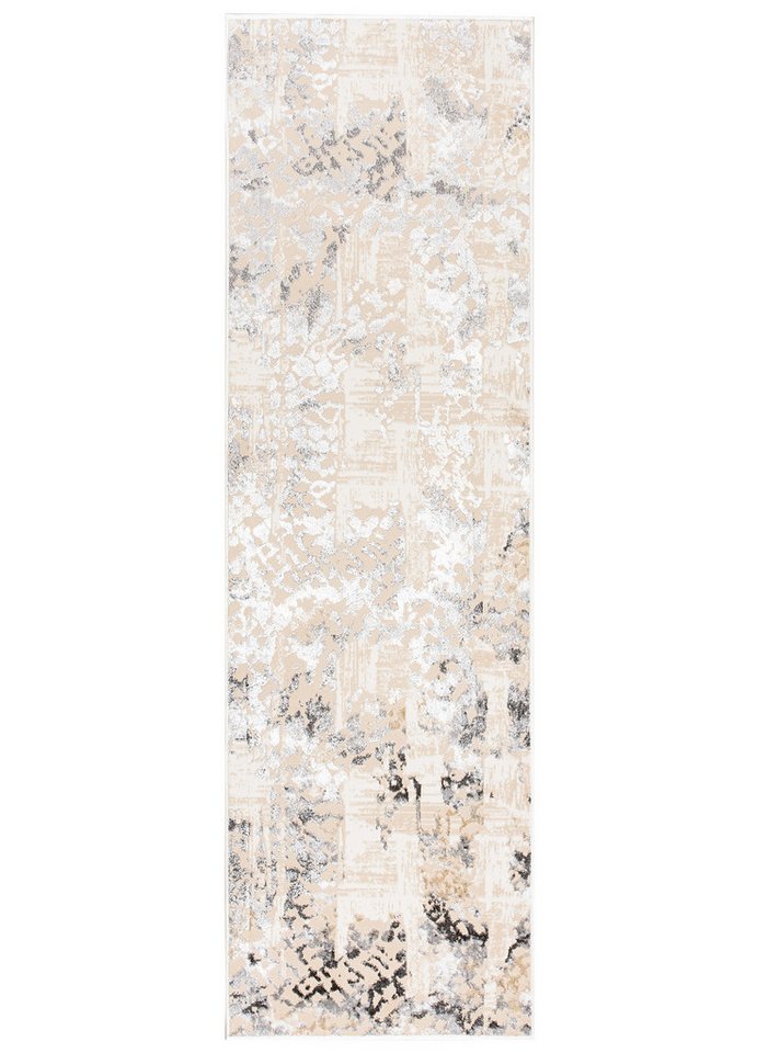Tapiso Läufer CRYSTAL, rechteckig, Höhe: 8 mm, Kurzflor Flurläufer Schimmereffekt, pflegeleicht, Meterware – Bild 2 von 5