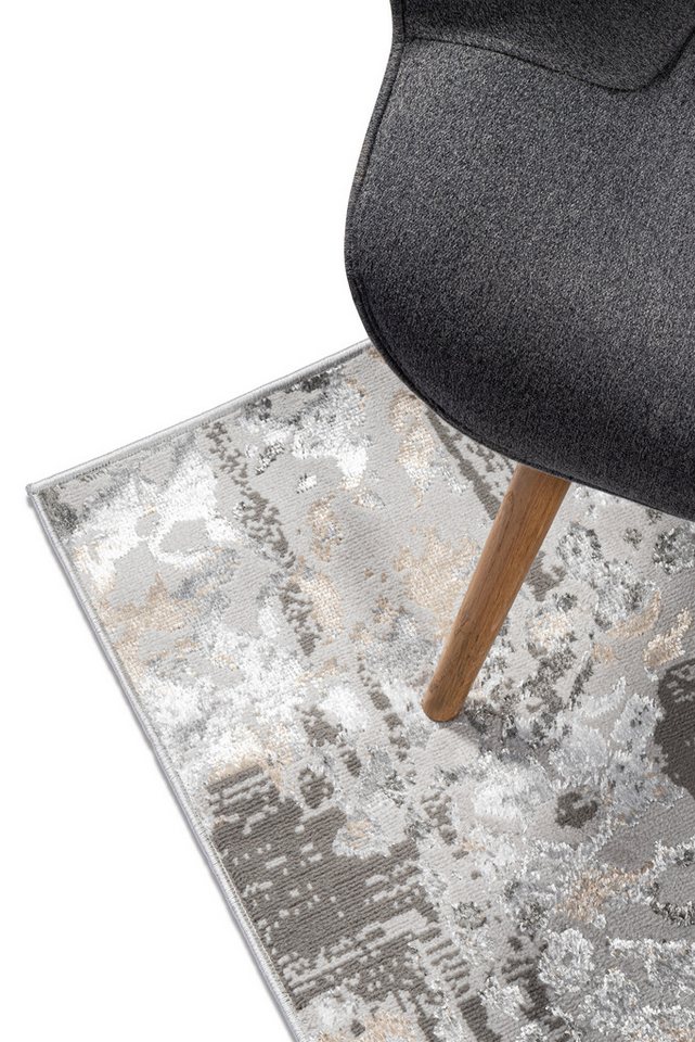 Tapiso Läufer CRYSTAL, rechteckig, Höhe: 8 mm, Langer Korridor-Läufer Schimmereffekt, pflegeleicht, Flur Schlafzimmer – Bild 3 von 5