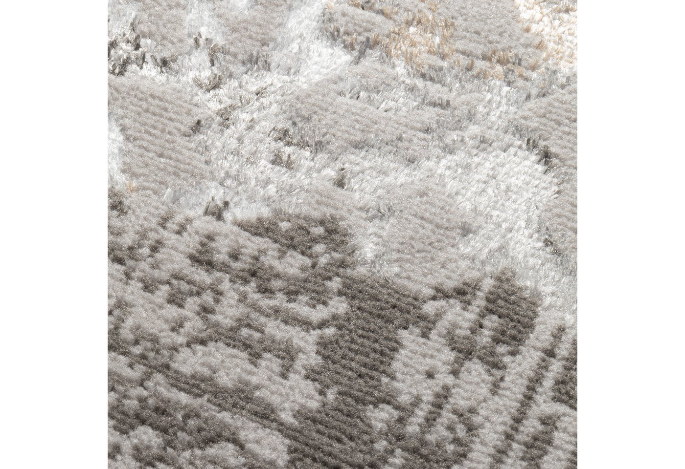 Tapiso Läufer CRYSTAL, rechteckig, Höhe: 8 mm, Langer Korridor-Läufer Schimmereffekt, pflegeleicht, Flur Schlafzimmer – Bild 4 von 5