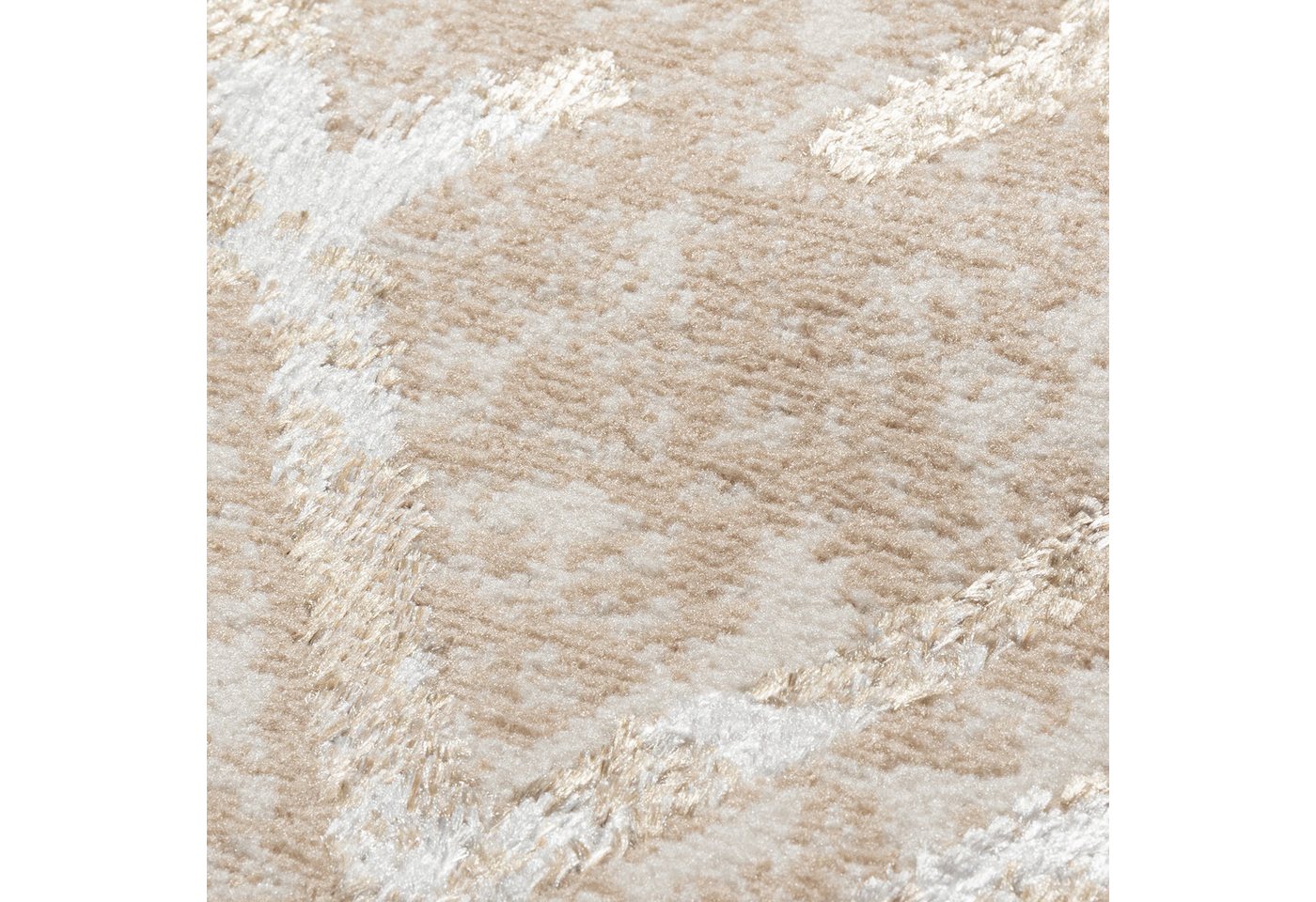 Tapiso Läufer CRYSTAL, rechteckig, Höhe: 8 mm, Langer Korridor-Läufer Schimmereffekt, pflegeleicht, Flur Schlafzimmer – Bild 4 von 5