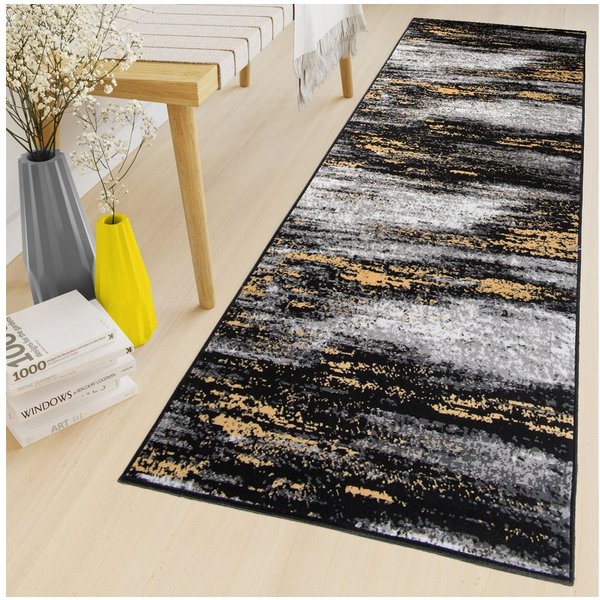 Tapiso Läufer MAYA, rechteckig, Höhe: 8 mm, Flur Meterware Korridor Küche Kurzflor