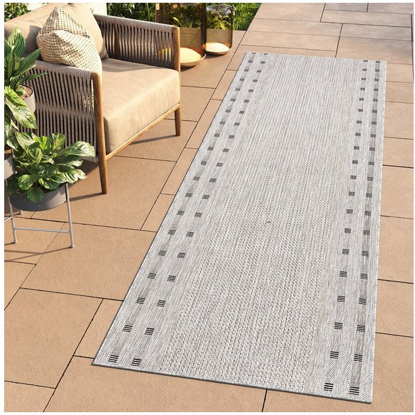 Tapiso Läufer MELISSA, rechteckig, Höhe: 6 mm, Indoor & Outdoor, UV-beständig, wetterfest, modern