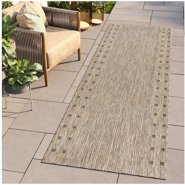 Tapiso Läufer MELISSA, rechteckig, Höhe: 6 mm, Indoor & Outdoor, UV-beständig, wetterfest, modern