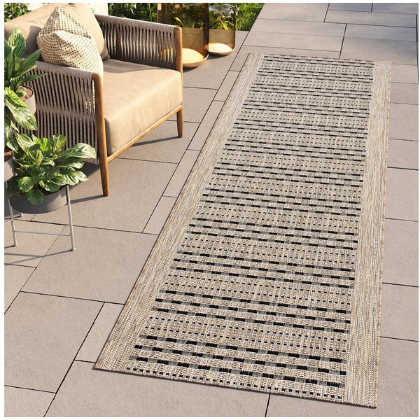 Tapiso Läufer MELISSA, rechteckig, Höhe: 6 mm, Indoor & Outdoor, UV-beständig, wetterfest, modern