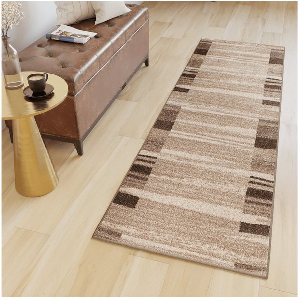 Tapiso Läufer SARI, rechteckig, Höhe: 10 mm, Kurzflor Flurläufer, pflegeleicht, Wohnzimmer Schlafzimmer Flur Küche