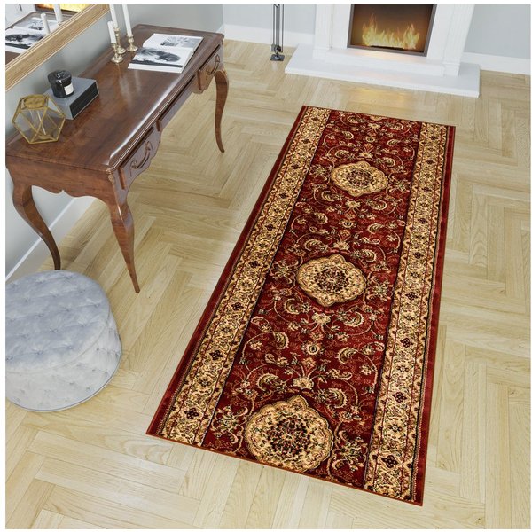 Tapiso Läufer YESEMEK, rechteckig, Höhe: 12 mm, Flur Brücke Kurzflor Klassisch Korridor Wohnzimmer Schlafzimmer