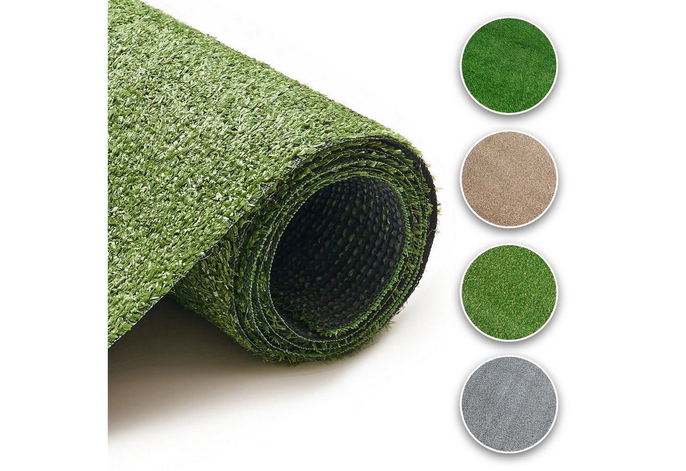 Tapiso Outdoorteppich CANYOO 7 mm, rechteckig, Höhe: 7 mm, wetterfest, Kunstrasen Teppich für Balkon & Terrasse – Bild 2 von 5