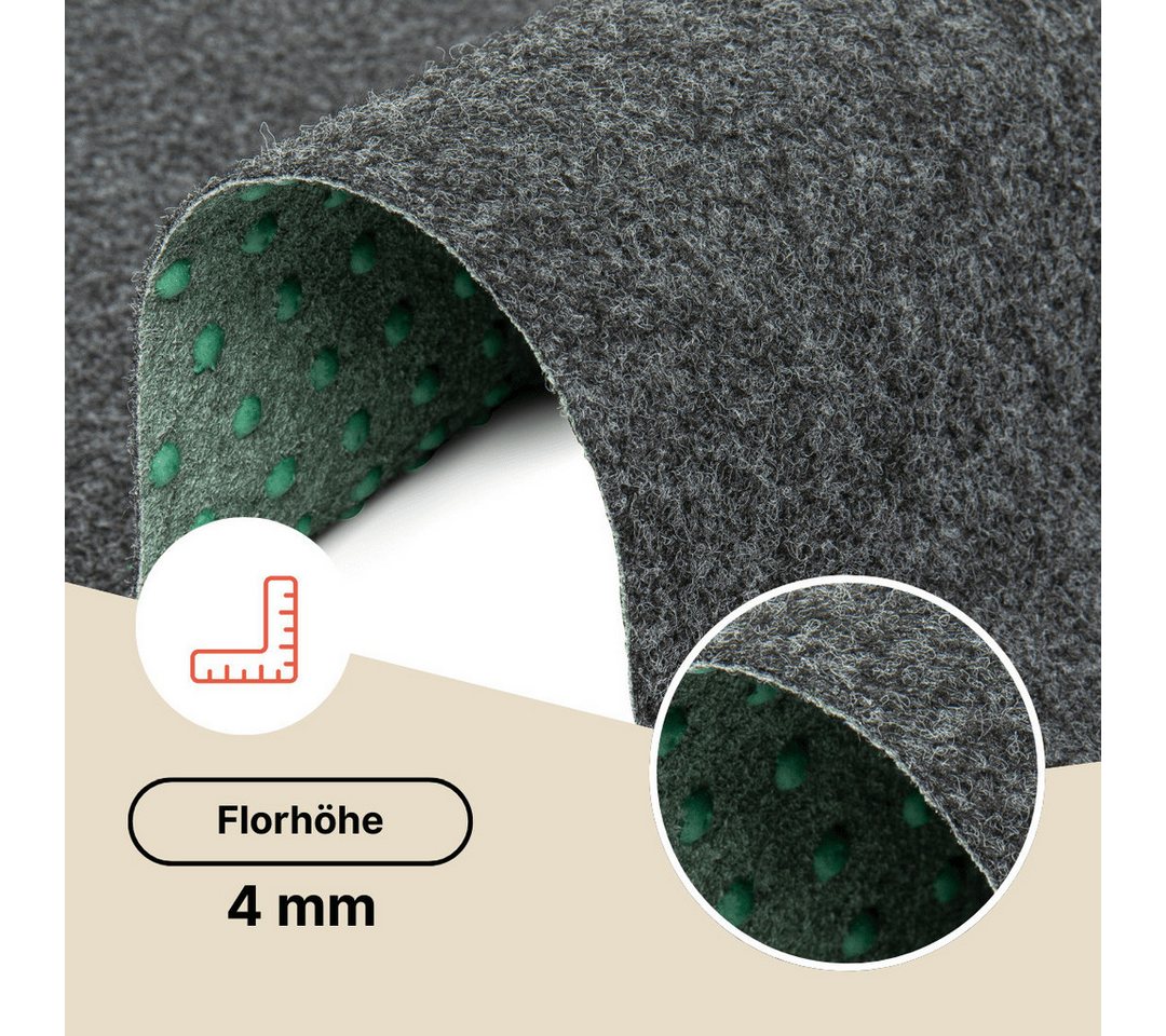 Tapiso Rasenteppich Pemba, rechteckig, Höhe: 4 mm, Wetterfest Schnelltrockend Outdoor Balkon Terrasse Garten Kunstgras – Bild 4 von 5