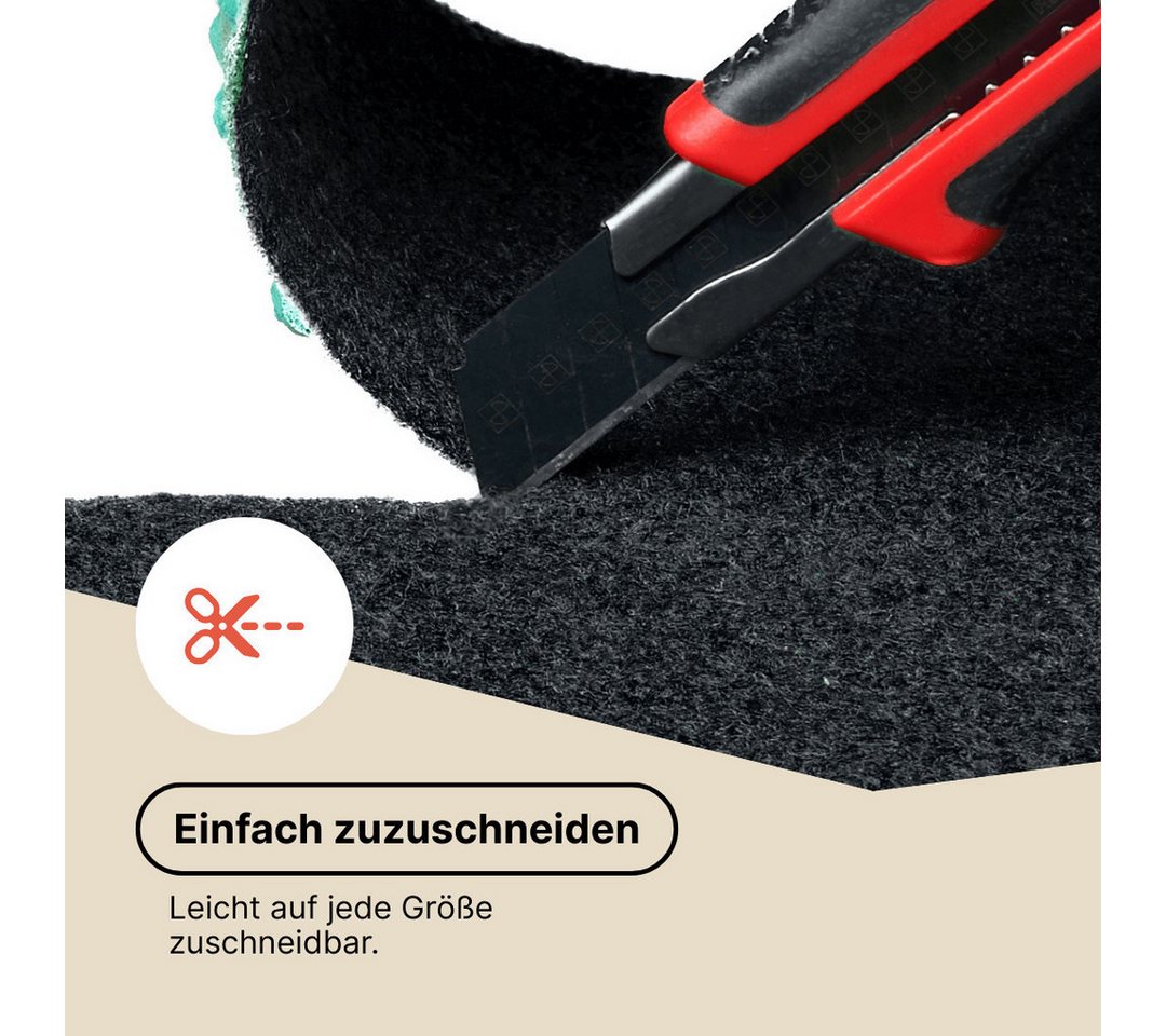 Tapiso Rasenteppich Pemba, rechteckig, Höhe: 4 mm, Wetterfest Schnelltrockend Outdoor Balkon Terrasse Garten Kunstgras – Bild 5 von 5