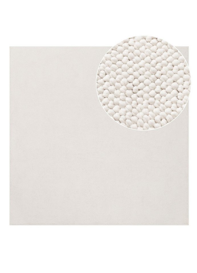 Tapiso Teppich AGRA, quadratisch, Höhe: 10 mm, Quadratischer Kurzflorteppich mit weicher Oberfläche – Bild 2 von 5