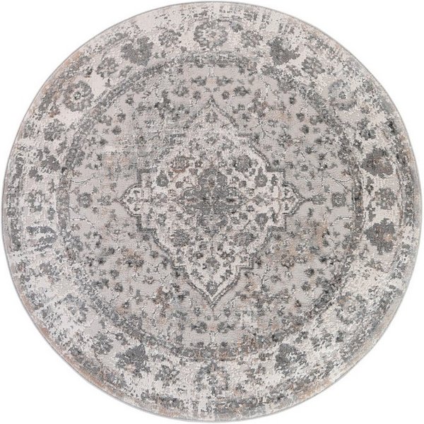 Tapiso Teppich VALLEY, rund, Höhe: 9 mm, Wohnzimmer, Schlafzimmer, Vintage