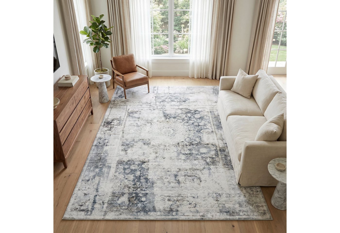 Tapiso Teppich VENEZIA, rechteckig, Höhe: 6 mm, Modernes Design und Pflegeleicht – Bild 2 von 5