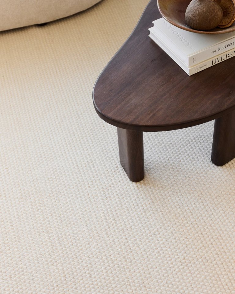 Tapiso Wollteppich LONI, rechteckig, Höhe: 8 mm, HAND MADE Teppich LONI - flach, pflegeleicht, zeitlos elegant – Bild 5 von 5