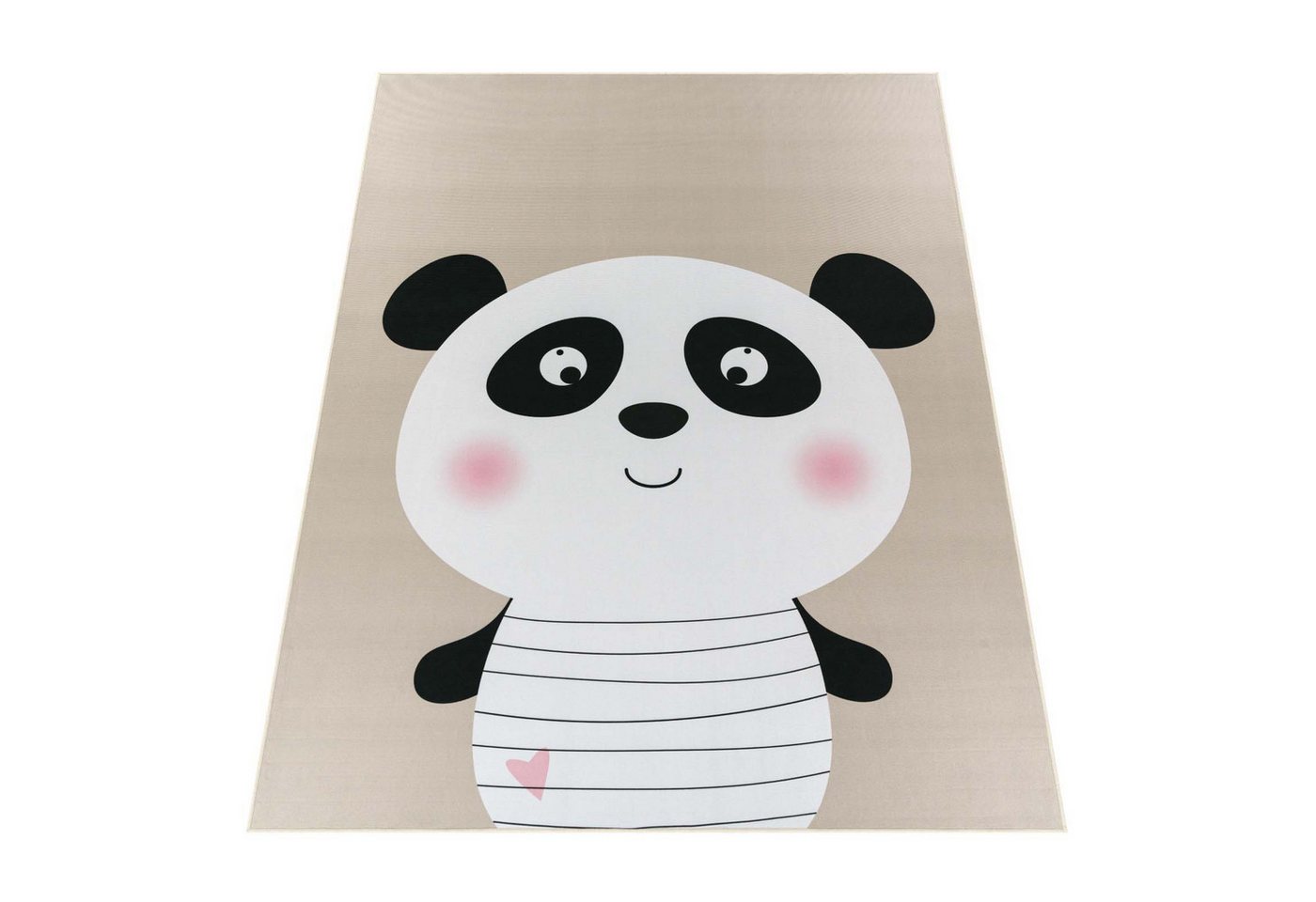 TaraCarpet Kinderteppich Fresh Kids Tiere, rechteckig, Höhe: 5 mm, Fresh Kids Tiere Panda Taupe Kinderzimmer Jugendzimmer 80x150 cm – Bild 5 von 5