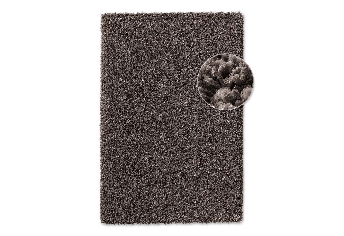 TaraCarpet Langflor-Teppich Ragolle Twilight Hochflor-Teppich, weich und pflegeleicht, rechteckig, Höhe: 60 mm, 60 mm Hochflor, rechteckig, Farbe Anthrazit, Grö – Bild 2 von 5