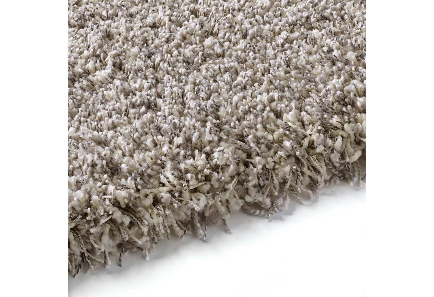 TaraCarpet Langflor-Teppich Ragolle Twilight Hochflor-Teppich, weich und pflegeleicht, rechteckig, Höhe: 60 mm, 60 mm Hochflor, rechteckig, Farbe Grau/Weiß, Grö – Bild 5 von 5