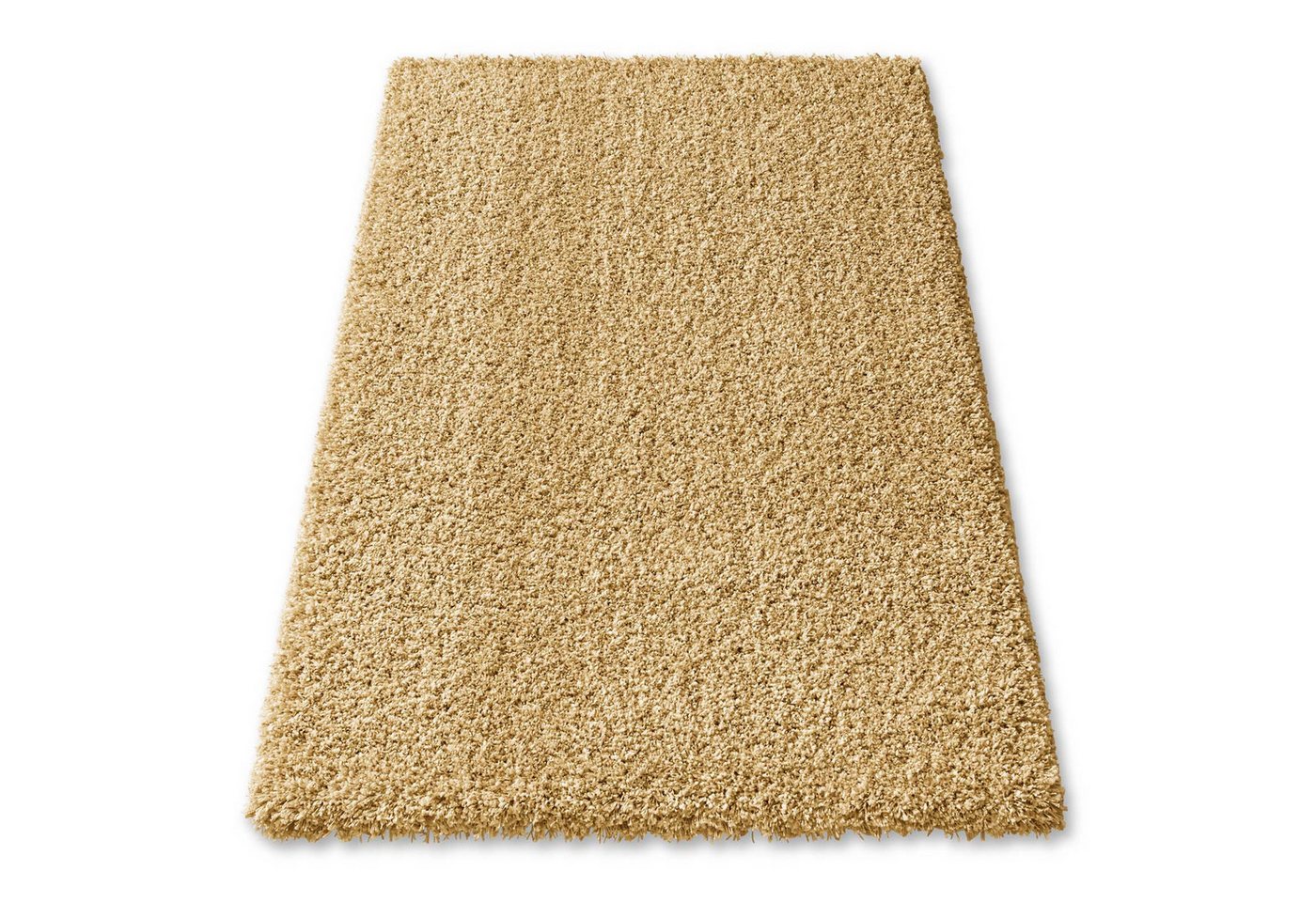 TaraCarpet Langflor-Teppich Ragolle Twilight Hochflor-Teppich, weich und pflegeleicht, rechteckig, Höhe: 60 mm, 60 mm Hochflor, rechteckig, Farbe Gold, Größe 65 – Bild 3 von 5