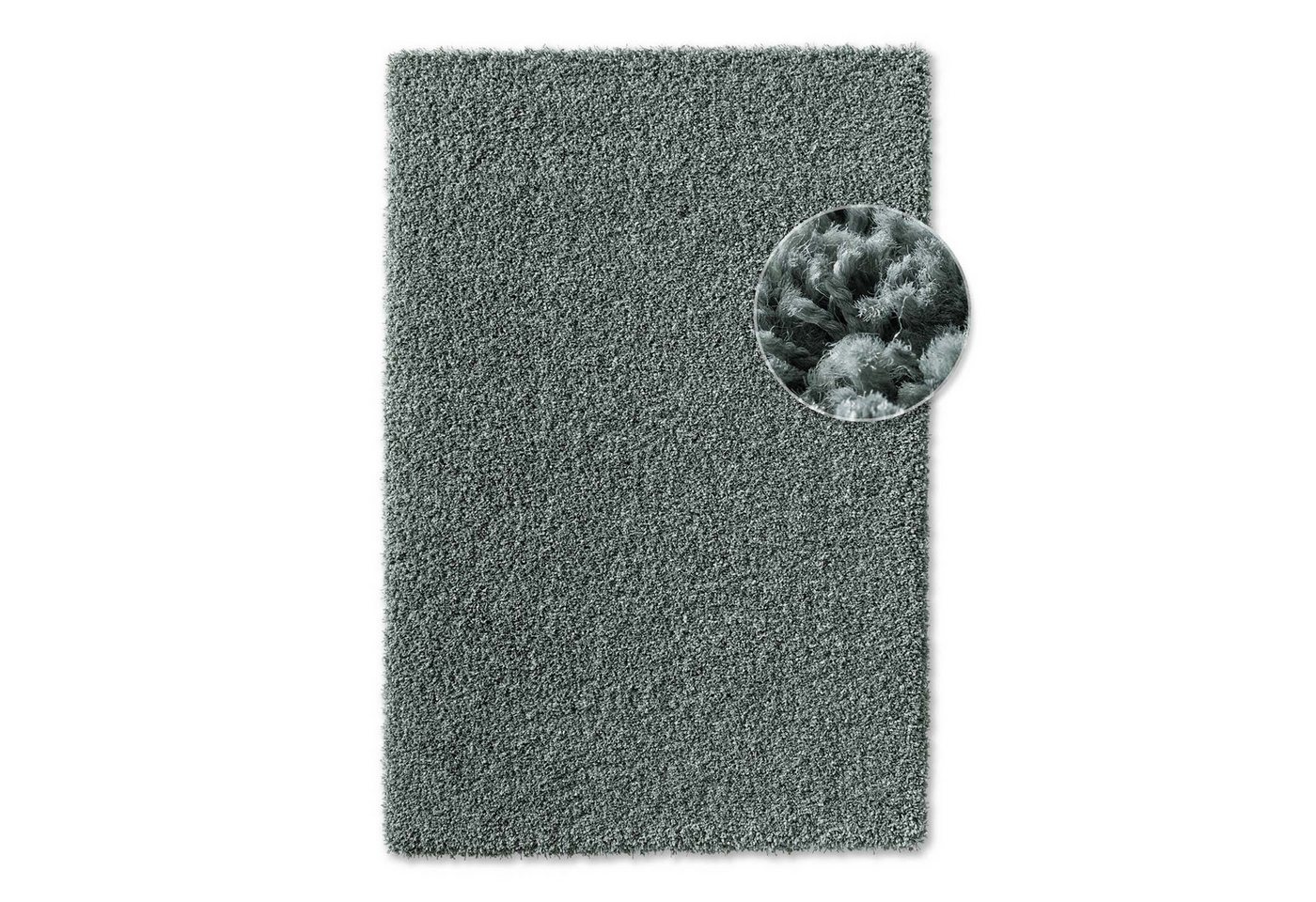 TaraCarpet Langflor-Teppich Ragolle Twilight, rechteckig, Höhe: 60 mm, Shaggy Hochflorteppich grün Wohnzimmer Schlafzimmer 080x230 – Bild 2 von 5