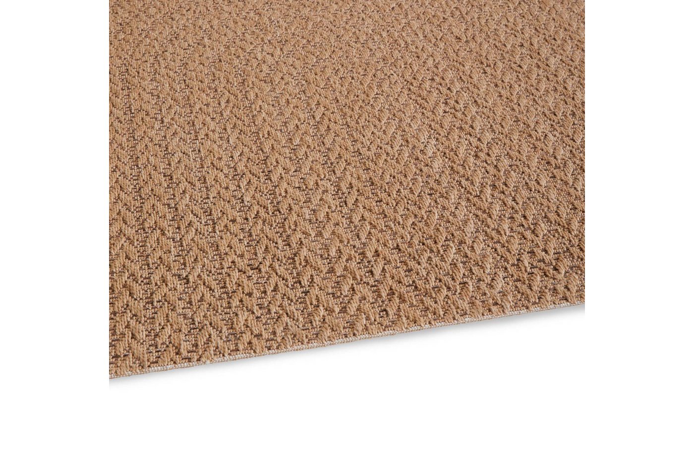 TaraCarpet Outdoorteppich Tara Carpet Sumatra Wave Sisal Jute Look natur, rechteckig, Höhe: 10 mm, Küche Wohnzimmer Terrasse Garten Balkon natur 80x150 – Bild 5 von 5