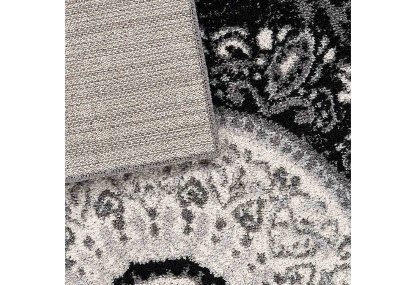 TaraCarpet Teppich Moderner Teppich Aragon 77 Oriental, rechteckig, Höhe: 13 mm, Designer Oriental grau Wohnzimmer Schlafzimmer Esszimmer 120X160 cm – Bild 5 von 5