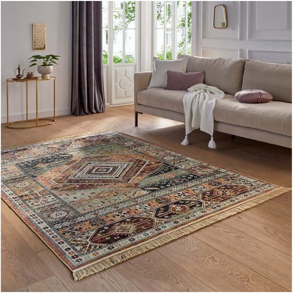 TaraCarpet Teppich Palazzo Royal Heriz, rechteckig, Höhe: 6 mm, Modernes Orientalisches Heriz Design in rot 160x230