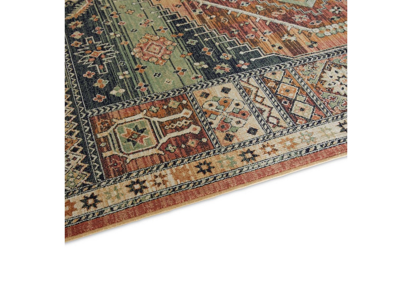 TaraCarpet Teppich Palazzo Royal Heriz, rechteckig, Höhe: 6 mm, Modernes Orientalisches Heriz Design in rot 160x230 – Bild 4 von 5