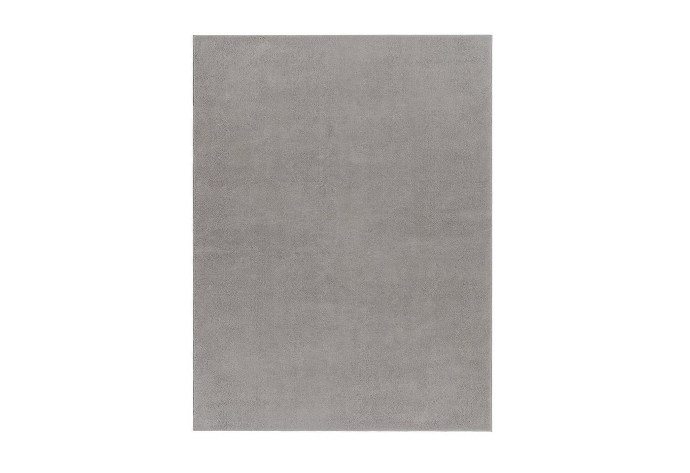 TaraCarpet Teppich Fiona Uni Kurzflor-Teppich, waschbar und supersoft, rechteckig, Höhe: 14 mm, 14 mm Kurzflor, rechteckig, Farbe Grau, Größe 50x80 cm – Bild 2 von 5