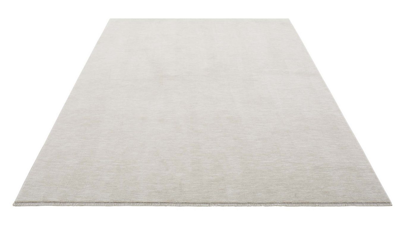 TaraCarpet Teppich Tara Carpet Luna einfarbig, Vintage, strapazierfähig und edel, rechteckig, Höhe: 8 mm, Wohnzimmer, Schlafzimmer, Esszimmer, Flur creme 080x15 – Bild 3 von 5