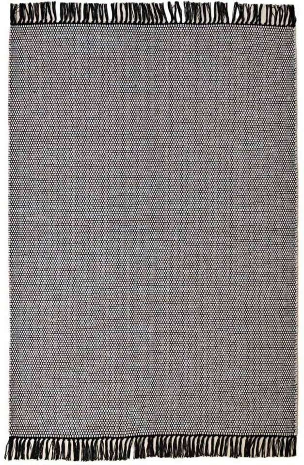 TaraCarpet Wollteppich Handwebteppich Borkum 100% Baumwolle, rechteckig, Höhe: 5 mm, gewebt Baumwolle natur modern Wohnzimmer Küche 080x150 cm – Bild 2 von 5