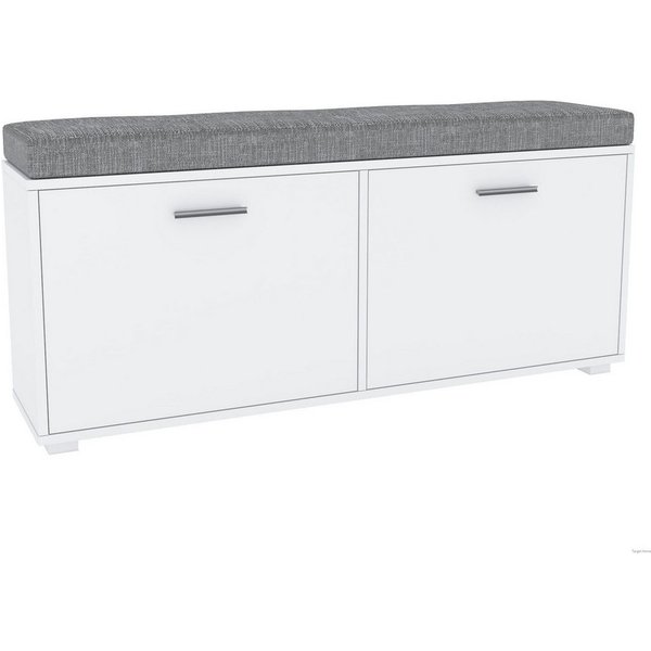 TARGET HOME Schuhbank Schuhschrank mit Sitz, 1- oder 2-türig, perfekt für Flur & Eingang (2-St)