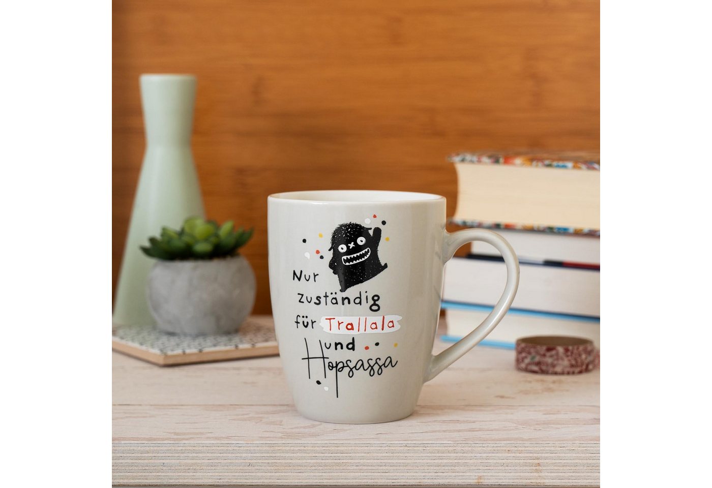 Sheepworld Tasse Tasse Tee- Kaffeetasse Kaffeebecher 35cl Geschenk Sheepworld TRALLALA, Porzellan – Bild 4 von 4