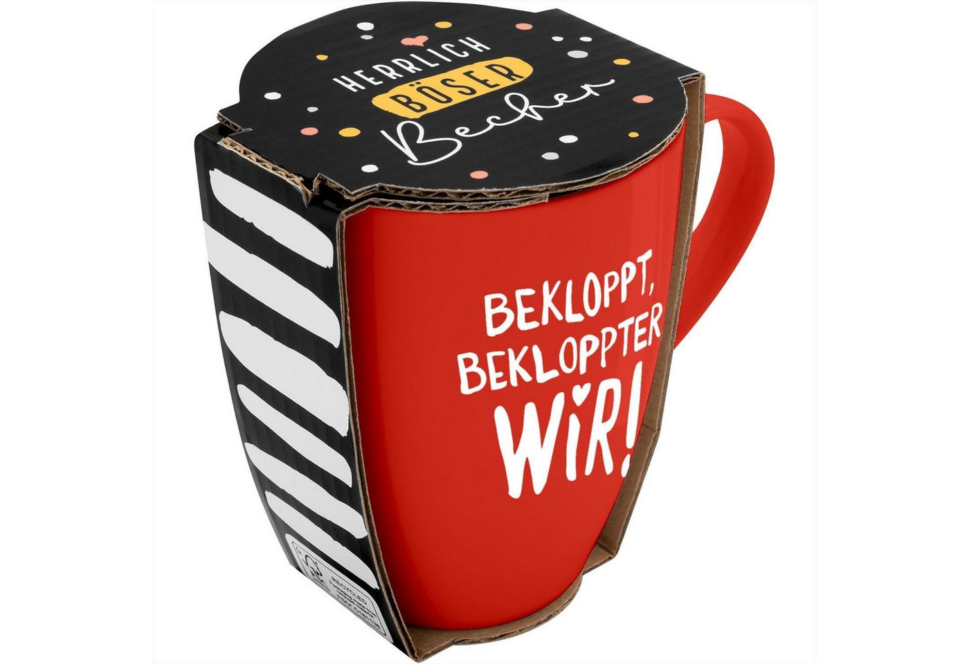 Sheepworld Tasse Tasse Tee- Kaffeetasse Kaffeebecher 35cl Geschenk Sheepworld BEKLOPPT, Porzellan – Bild 3 von 4