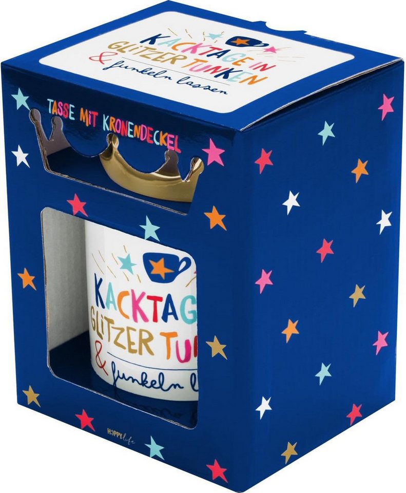 Sheepworld Tasse Tasse Tee- Kaffeetasse Kaffeebecher +Deckel 50cl Geschenk Sheepworld, Porzellan – Bild 2 von 5