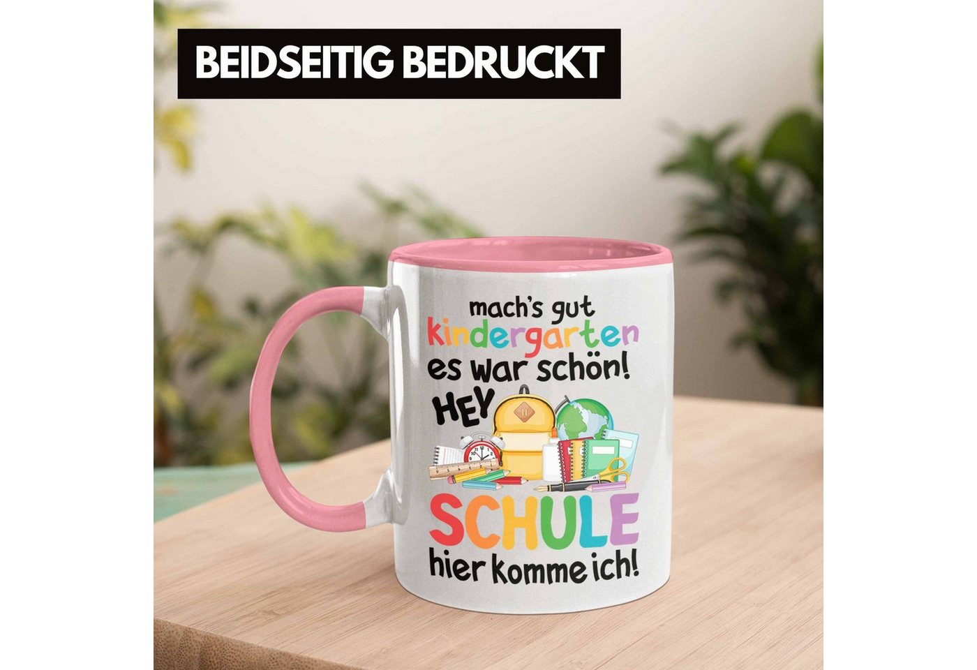 Trendation Tasse Trendation - Schulkind 2022 Einschulung Mädchen Junge Geschenk Schultü – Bild 5 von 5