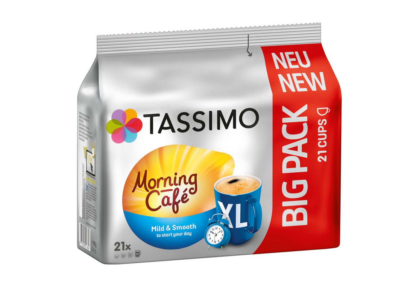 TASSIMO Kaffee Kapseln Morning Café XL Mild&Smooth T Discs 5x21 Getränke, (Packung, 5er Pack) – Bild 3 von 5