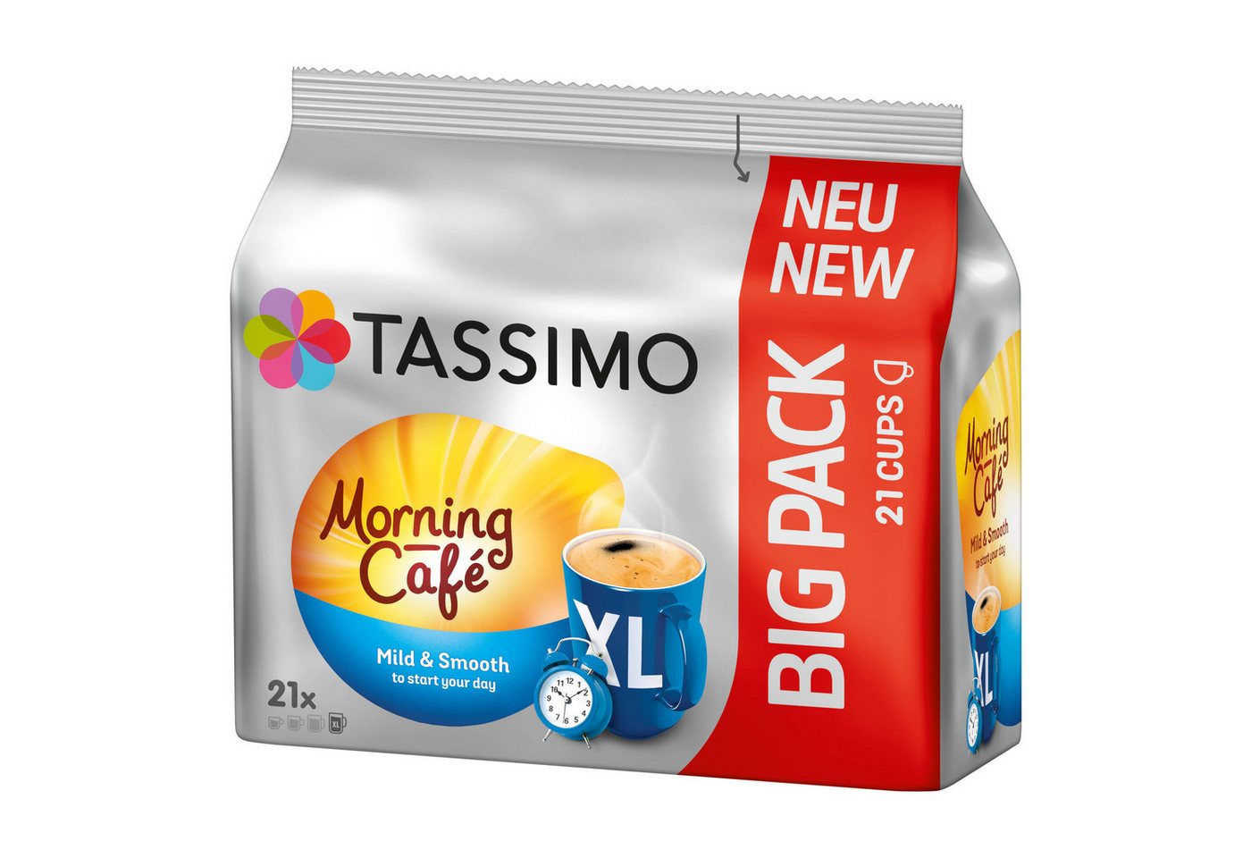 TASSIMO Kaffee Kapseln Morning Café XL Mild&Smooth T Discs 5x21 Getränke, (Packung, 5er Pack) – Bild 4 von 5