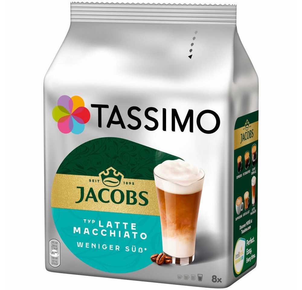 TASSIMO Kaffee Typ Latte Macchiato Weniger Süß, 8 Portionen – Bild 2 von 5