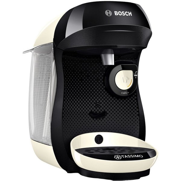 TASSIMO Kapselmaschine happy friendly TAS107E, über 70 Getränke, platzsparend, geeignet für alle Tassen, Wassertank 0,7 L, schwarz