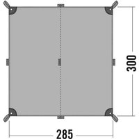 TATONKA Wetterschutz Tarp 2 - Simple, Größe ONE SIZE in Silber