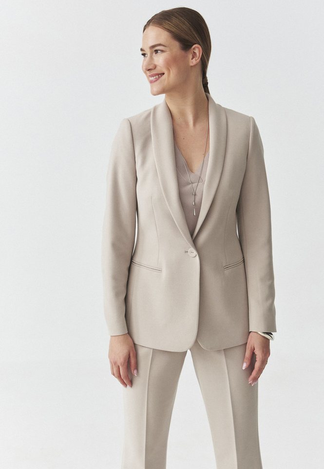 TATUUM Longblazer Beiger Webblazer - Lamiana – Bild 3 von 5
