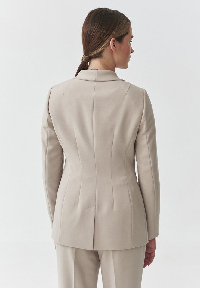 TATUUM Longblazer Beiger Webblazer - Lamiana – Bild 4 von 5