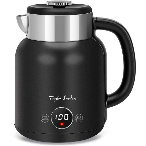 Taylor Swoden Wasserkocher Temperatureinstellung, 2200 W, 1,7 L/2L, Warmhaltefunktion, Edelstahl, 1.7 l, 2200,00 W, 5 Temperaturstufen, Digitale LED-Anzeige, Au